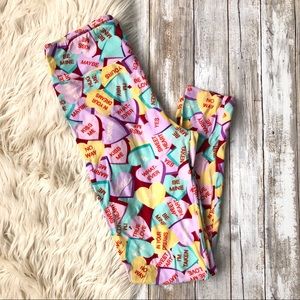 LulaRoe Valentines Day Leggings - Onesize